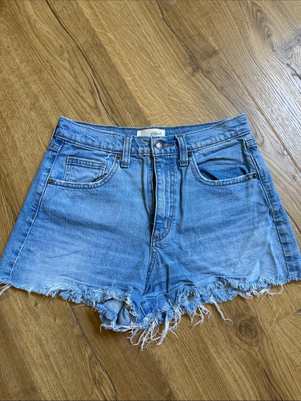 Classic Light Blue Denim Cutoff Shorts -